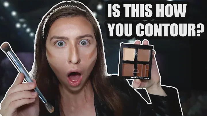 FIRST TIME CONTOURING 😱 | e.l.f. cream contour palette