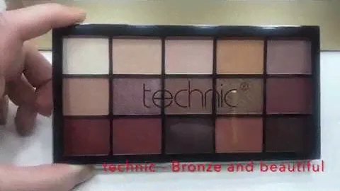 technic - Bronze and beautiful eyeshadow palette
