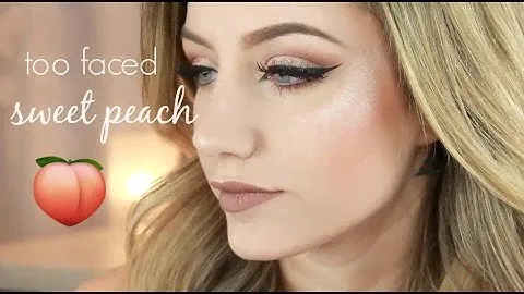 Too Faced Sweet Peach Palette Makeup Tutorial | Jazzi Filipek