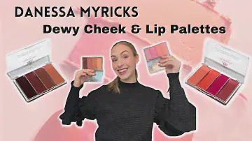 DANESSA MYRICKS Палетки для щек и губ Dewy | Полный обзор, образцы, демо и сравнения
