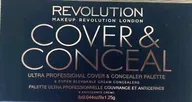 Makeup Revolution Cover and Conceal Palette Contour Highlighter - Light 8x 1.25g