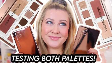 NATASHA DENONA GLAM FACE PALETTE REVIEW - LIGHT & DARK VERSION