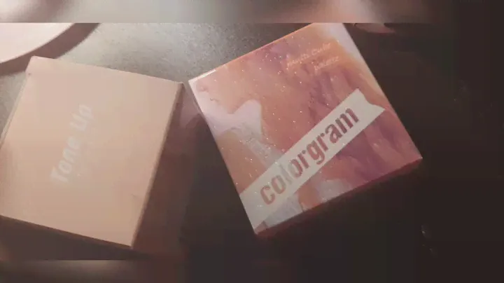 unboxing cologram- rose tone up X multi cube palette