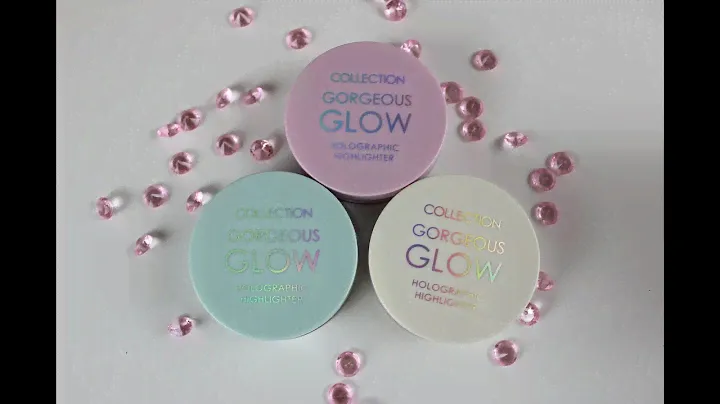 Collection Gorgeous Glow Holographic Highlighters - Review & Try On