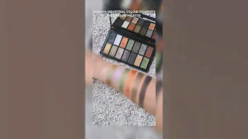 ISAMAYA INDUSTRIALCOLOUR PIGMENTS #makeup #eyeshadow #swatches #palette #look #tutorial #short #motd