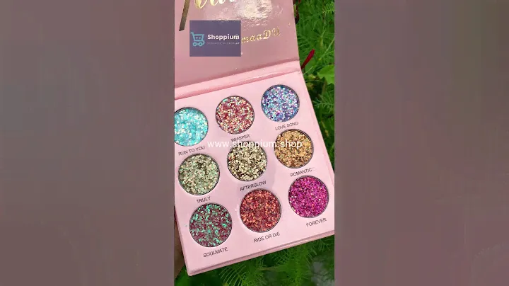 CmaaDu 9-color glitter eyeshadow palette