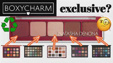 Are these Natasha Denona Palettes Exclusive to Boxycharm?!? | Swatch Comparisons to the Originals