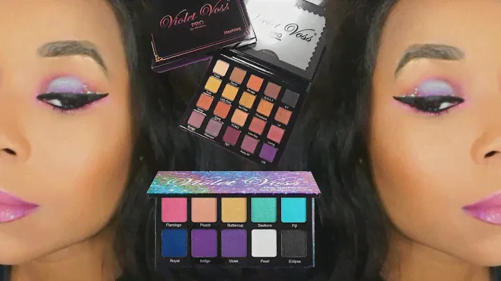 Unicorn Cotton Candy | Violet Voss The Rainbow & Violet Voss Hastag Pro Eyeshadow Palette