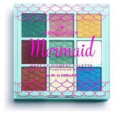 I Heart Revolution Палетка пигментов для лица Mermaid Make Up Pigment Palette