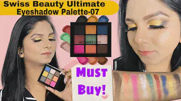 Swiss Beauty Ultimate Eyeshadow Palette-07 | Review, Swatches, Eye Makeup | Full Beginners Guide !