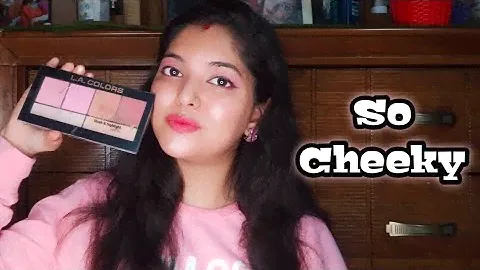 LA COLOR SO CHEEKY BLUSH & HIGHLIGHT PALETTE REVIEW | SHADE PINK & PLAYFUL | #BLUSH #HIGHLIGHTER