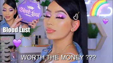 FIRST TIME USING JEFFREE STAR BLOOD LUST PALETTE | REVIEW & TUTORIAL