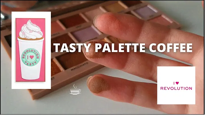 SWATCHING I HEART REVOLUTION TASTY PALETTE COFFEE/ Let's Swatch It