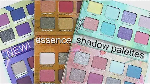 ESSENCE 16-Pan Eye Shadow Palettes: Live Swatches & Review