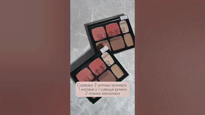 CATRICE Summer Obsession Bronzer Blush Highlighter Palette Matte And Glow