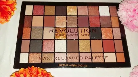 Make-up revolution Maxi reloaded- Large it up eye shadow palette unboxing/ ASMR/Perfect nude palette