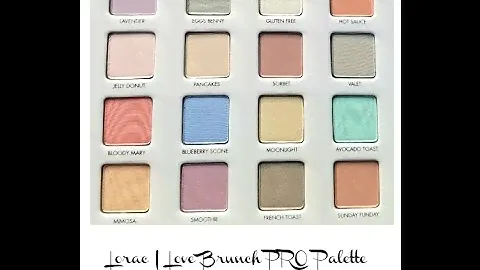 Lorac I Love Brunch Pro Palette Review & Swatches