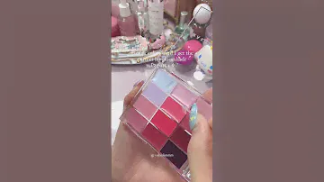 WAKEMAKE lip gloss palette - make a lip color with me part 1 #kbeauty #lipglossaddiction
