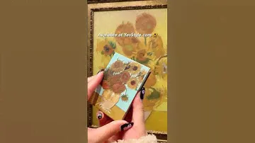 A palette inspired by Van Gogh 😲😱🌻 | #makeup #kawaii #eyeshadow #eyeshadowpalette