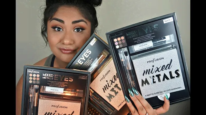 Profusion Mixed Metals Eyeshadow Palette Review Part 1 (Nude)