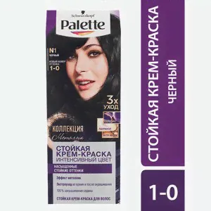 Крем-краска д/волос Palette стойкая N1 (1-0) черный