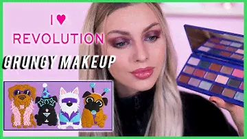 Grunge eye makeup using PARTY POOCHES PALETTE | 4 Eye Looks | I Heart Revolution