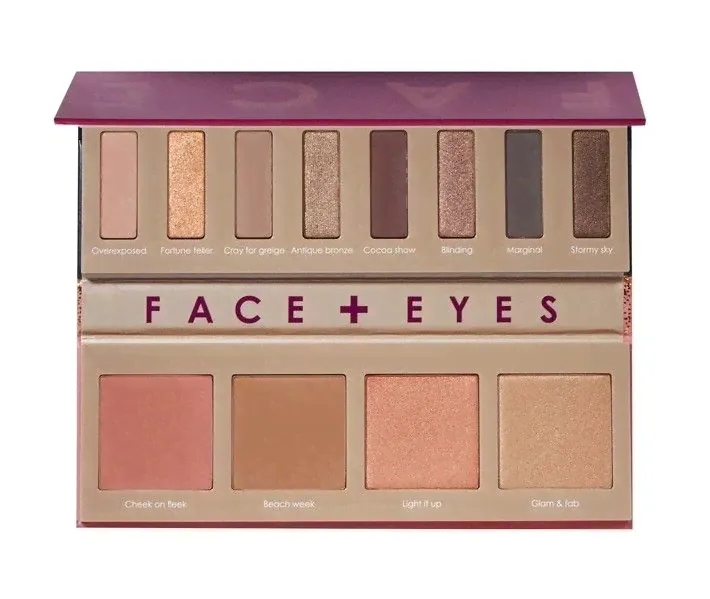 Sephora Палетка для макияжа глаз и лица Eyes & Face Palette Rose Spectrum-0