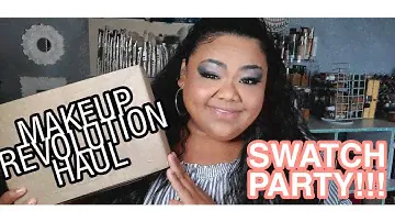 Makeup Revolution Haul | 24k Gold Palette,Tammi X Tropical Twilight Palette | Swatches | Lalabad