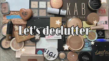 BRONZER & CONTOUR PALETTE DECLUTTER 2024 | REORGANIZE MY BEAUTY ROOM