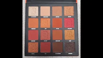The Beauty Bay Fiery Palette Swatched!