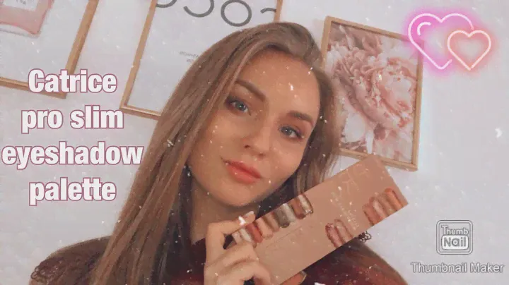 Макияж на 14 февраля Catrice pro slim eyeshadow palette