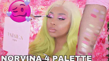 NORVINA VOL 4 PALETTE REVIEW SWATCHES  AND TUTORIAL