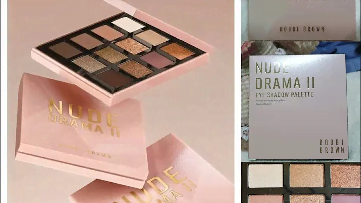 NUDE DRAMA II EYE SHADOW PALETTE BY BOBBI BROWN -picture and color swatch es