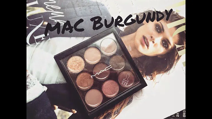 M A C  Burgundy || Лучшая осенняя палетка + 3 варианта Макияжа || Lena Volkoboy