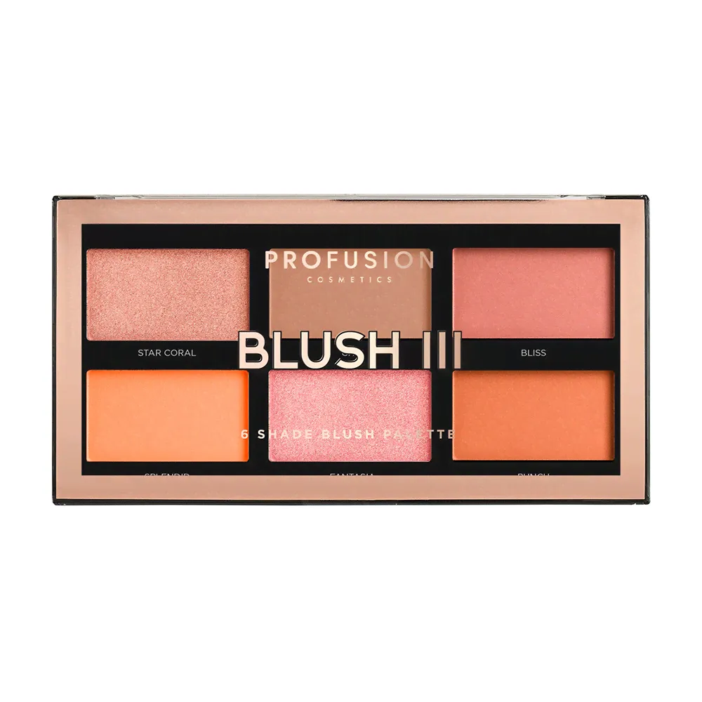 Profusion Палетка для макияжа лица Blush III 10 Shade Palette