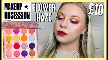 MAKEUP OBSESSION FLOWER HAZE EYESHADOW PALETTE 🌼 | swatches, tutorial & review | makeupwithalixkate