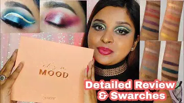 New Colourpop it's a MOOD Mega Palette Review,Swatches,Detailed Eyelook tutorial ||Watch before buy