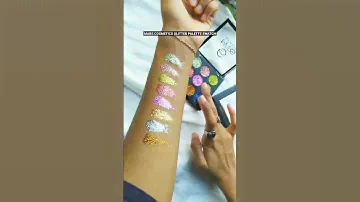 MARS COSMETICS GLITTER EYESHADOW PALETTE SWATCHES | PAINT IT ART