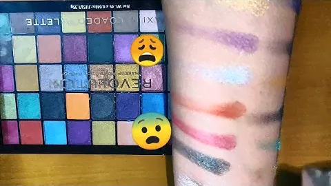 Makeup Revolution Maxi Reloaded Palette Dream Big Palette Swatches