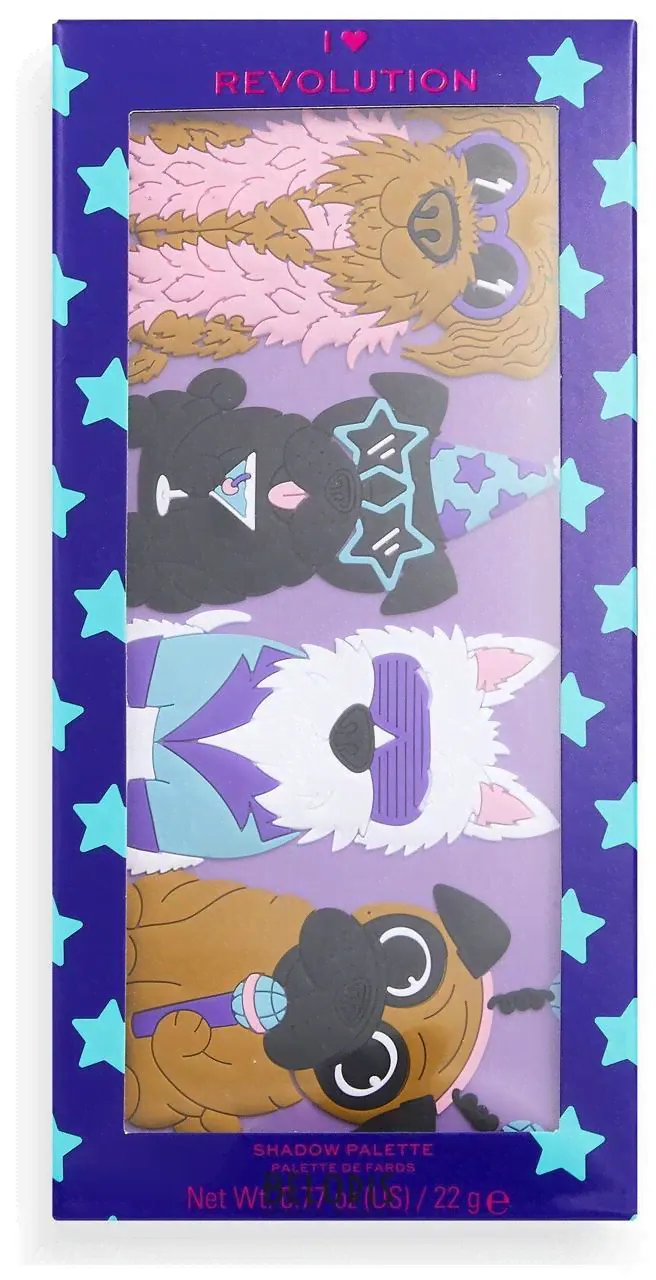 I Heart Revolution Палетка теней для век Party Pooches Eyeshadow Palette-2