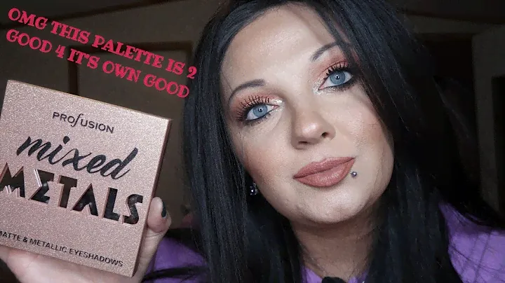 Profusion Mixed Metals Eyeshadow Tutorial This Palette is Lit AF