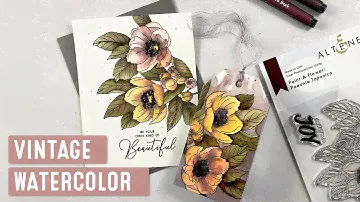 Altenew Paint-A-Flower: Paeonia Japonica & Autumn Festival Watercolor Brush Markers