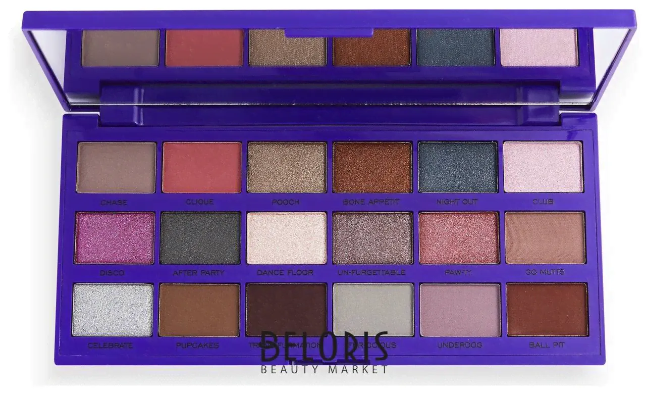 I Heart Revolution Палетка теней для век Party Pooches Eyeshadow Palette-1