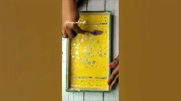 Mirror Mosaic Art | mosaic art tutorial for beginners