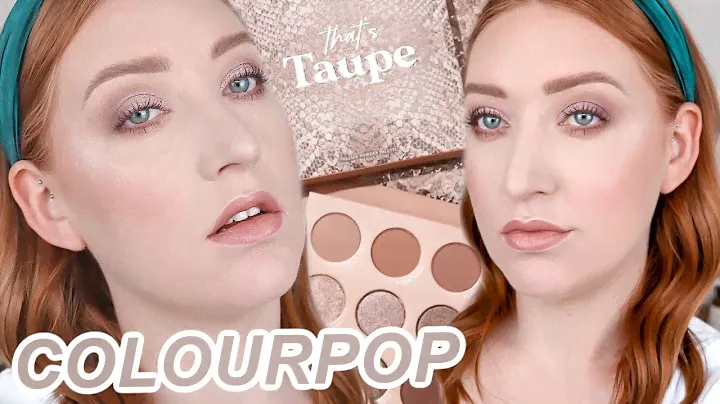 FINALLY SOME COOL TONES!! ColourPop That's Taupe Palette Review & Swatches (on fair skin)