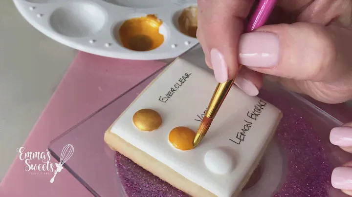 Painting with Hybrid Lustre Dust by Emma's Sweets