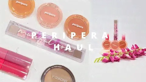 Peripera Haul|All Take Mood Palette, Ink Mood Glowy Tint, Ink V-Shading, Pure Blushed Sunshine Cheek