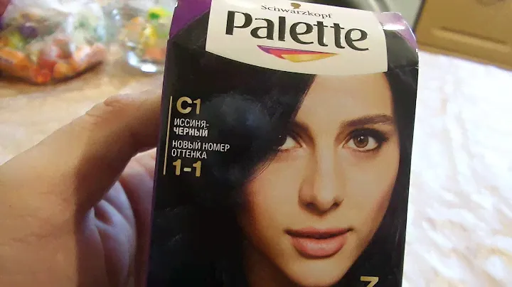 i ЕВА Palette краска для волос иссиня-черная blue-black hair dye куплено в Украине Ukraine 20201014