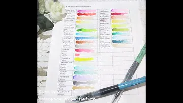 Create Swatch Samples For Altenew Watercolor Brush Markers + Free Printable