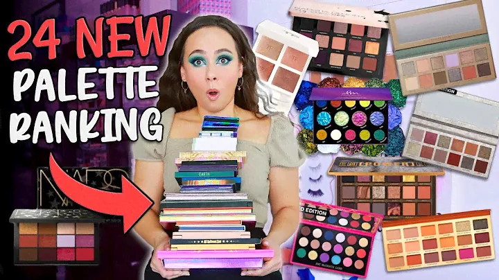 RANKING 24 NEW EYESHADOW PALETTES FROM WORST TO BEST!!!